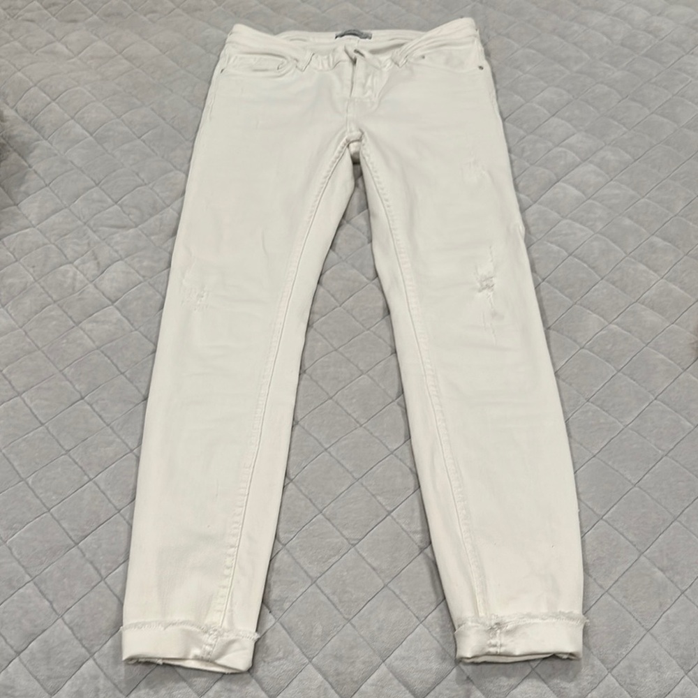 Zara Woman Premium White Denim Jeans
